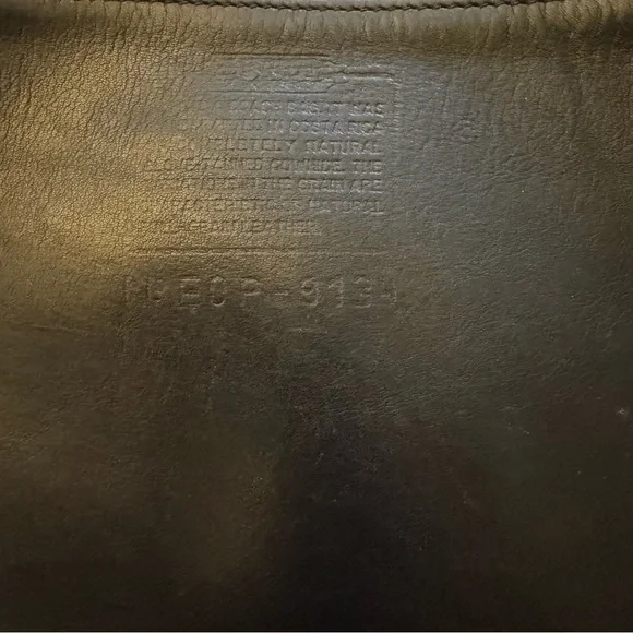 Vintage Coach Black Hippie Flap Saddle Crossbody Bag 9134 - Picture 2 of 13